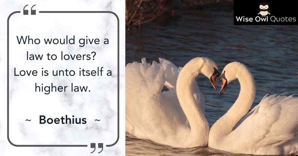 Boethius quotes on love
